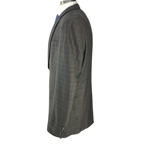 Hart Schaffner Marx HSM Gold Trumpeter Mens Size 42XL Sport Coat Microcheck - Picture 6 of 16